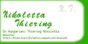 nikoletta thiering business card